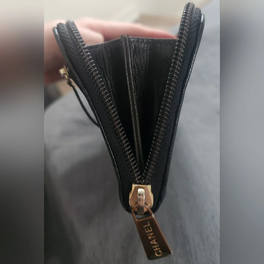 Chanel Cavier Timeless CC Zip-Around Long Wallet - Picture 9 of 11